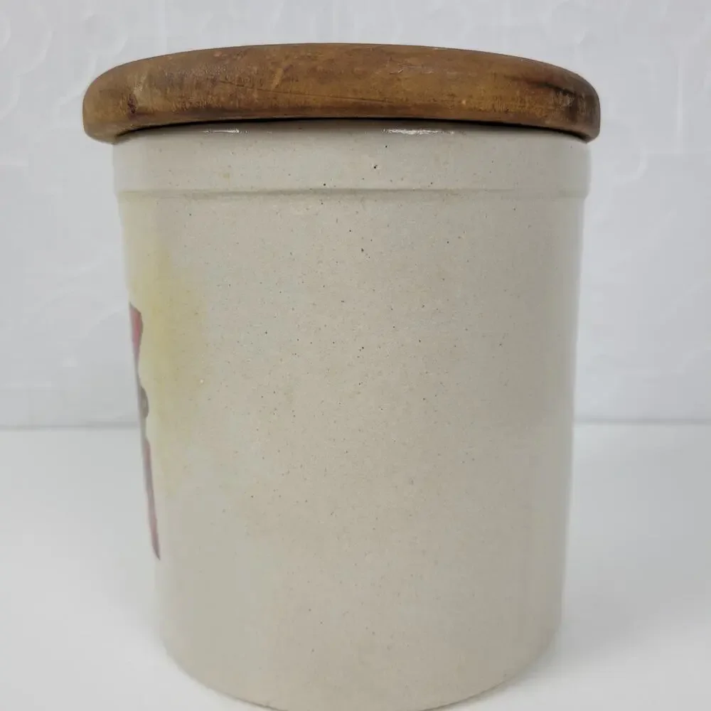 Vintage Roseville Stoneware Robinson Ransbottom High Jar White Crock 2qt #20 USA